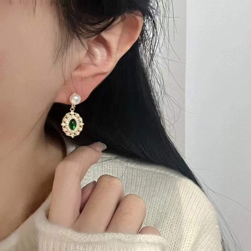 AAA1004 Freshwater pearl earrings for festival party daily with verification Mather's day Christmas day Valentine's Day Gift