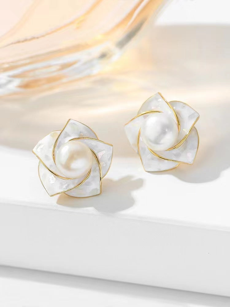 AAA1004 Freshwater pearl earrings for festival party daily with verification Mather's day Christmas day Valentine's Day Gift