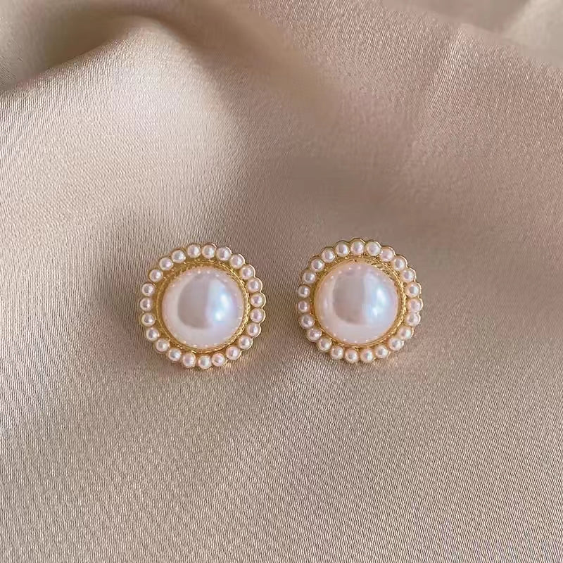 AAA1004 Freshwater pearl earrings for festival party daily with verification Mather's day Christmas day Valentine's Day Gift