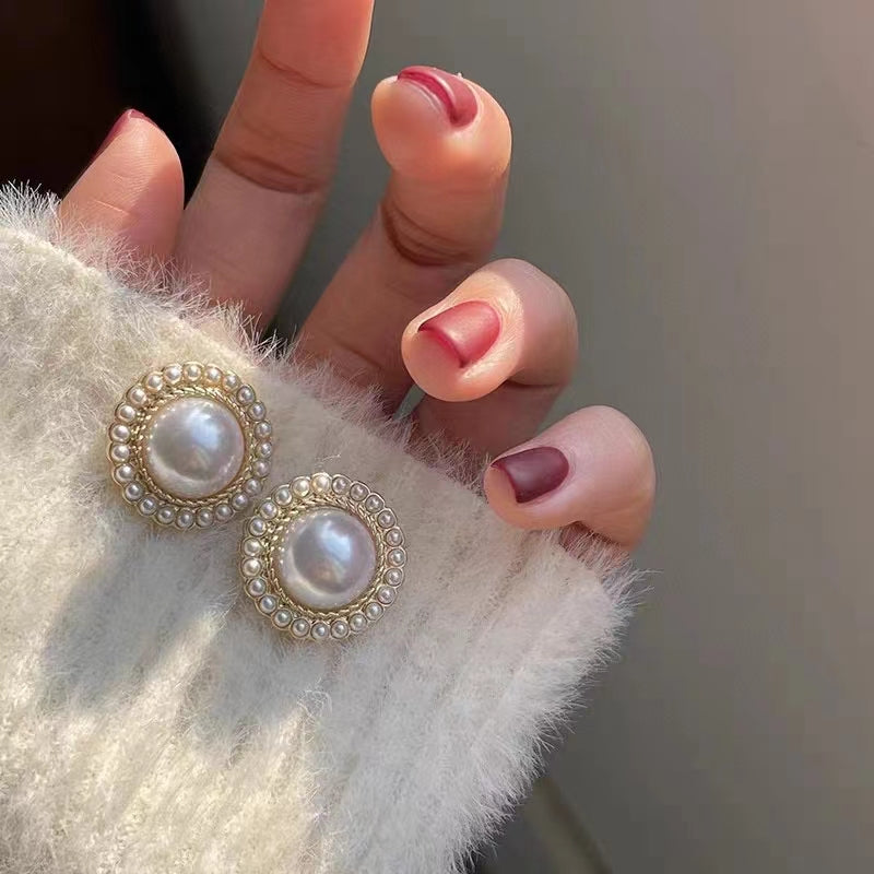 AAA1004 Freshwater pearl earrings for festival party daily with verification Mather's day Christmas day Valentine's Day Gift
