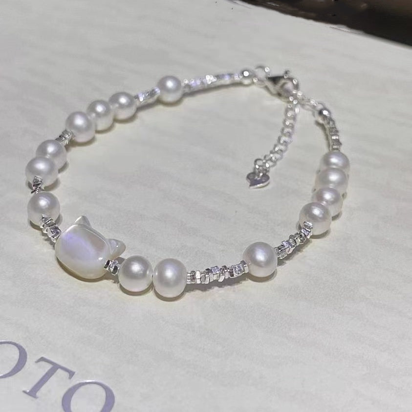 AAA1003 Freshwater pearl bracelet  for festival party daily with verification Mather's day Christmas day Valentine's Day Gift