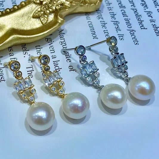 AAA2434 Freshwater Pearl Love Heart Earrings for festival party daily with verification Mather's day Christmas day Valentine's Day Gift