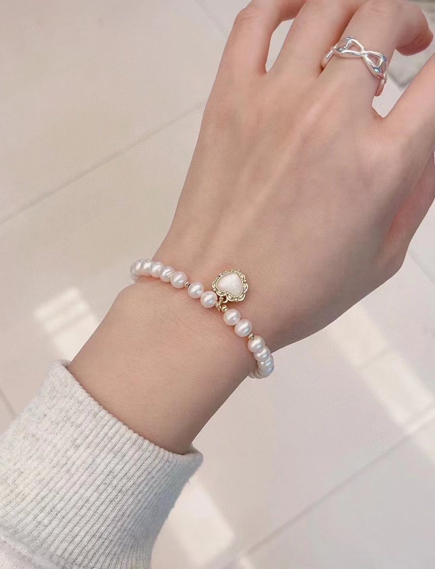 AAA1003 Freshwater pearl bracelet  for festival party daily with verification Mather's day Christmas day Valentine's Day Gift