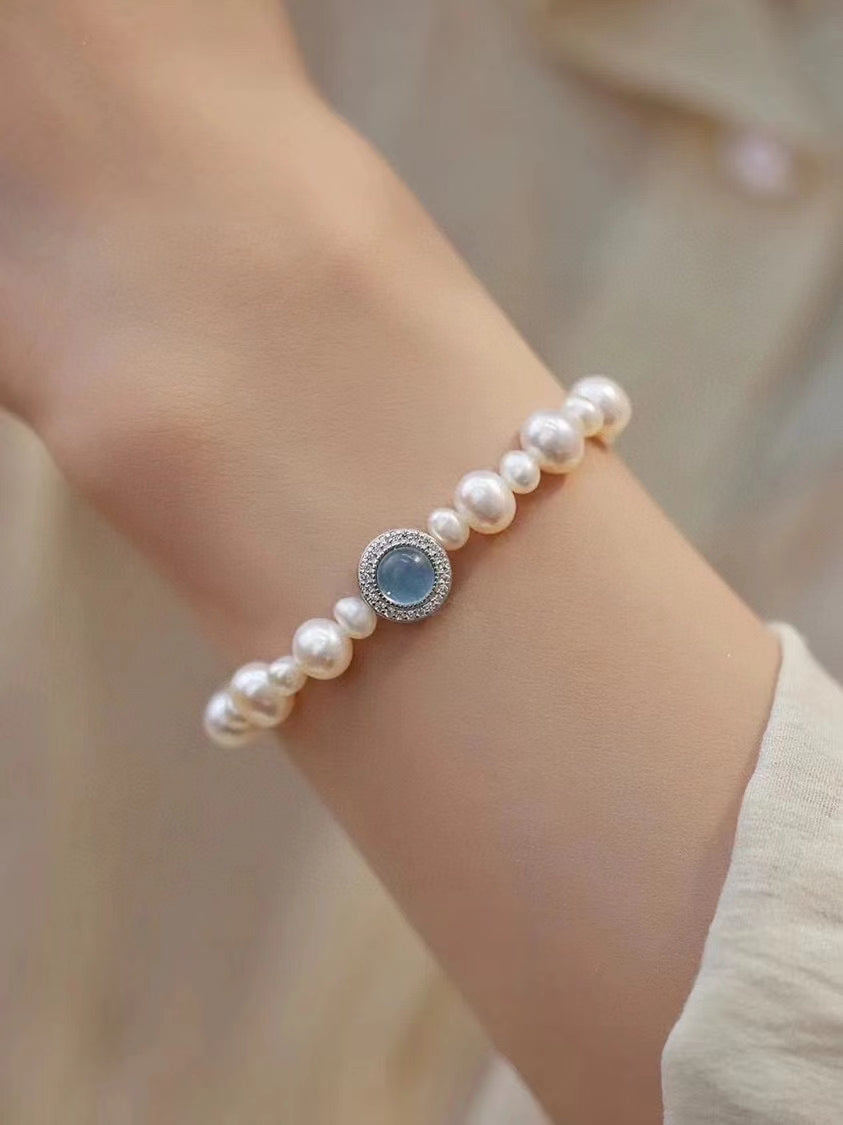 AAA1003 Freshwater pearl bracelet  for festival party daily with verification Mather's day Christmas day Valentine's Day Gift