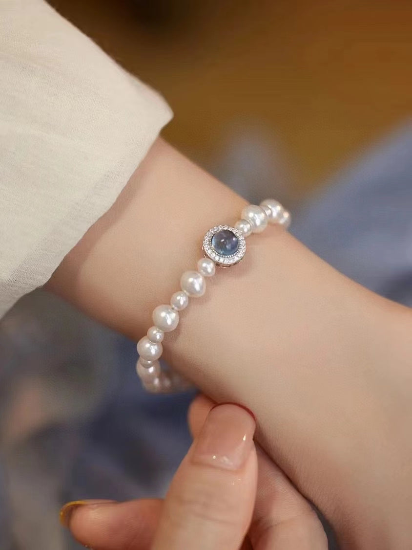 AAA1003 Freshwater pearl bracelet  for festival party daily with verification Mather's day Christmas day Valentine's Day Gift