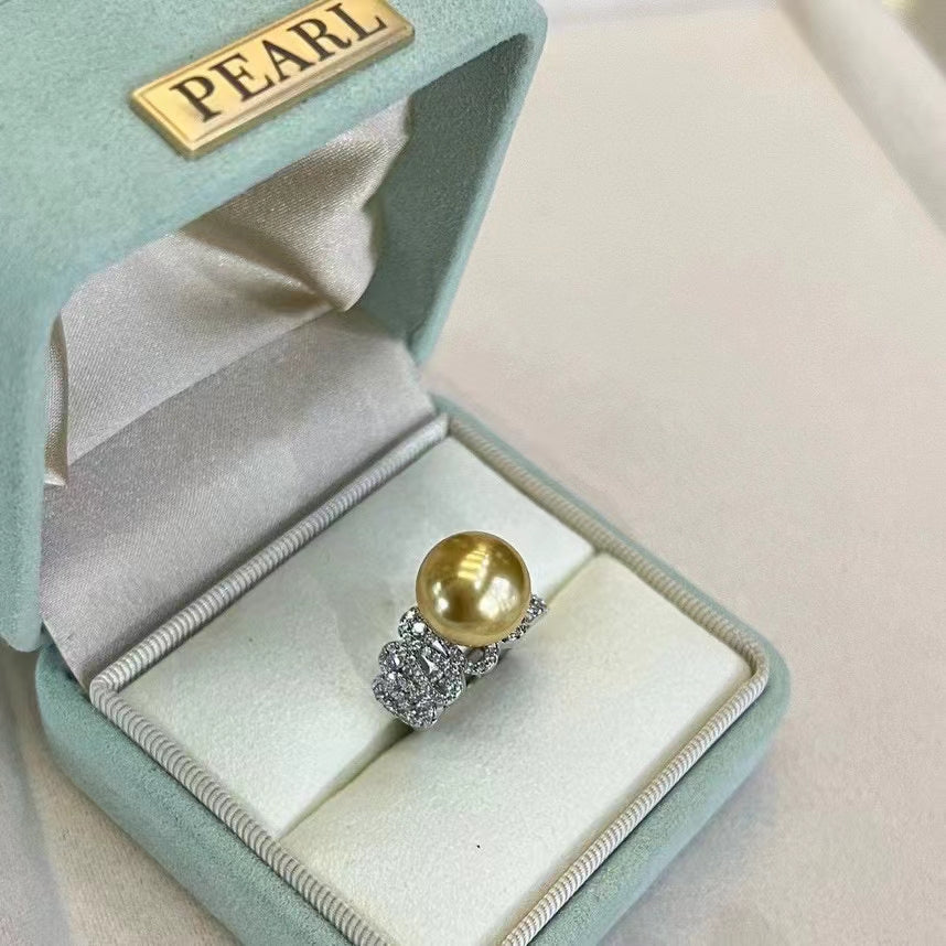 AAA1005 Freshwater pearl ring  for festival party daily with verification Mather's day Christmas day Valentine's Day Gift