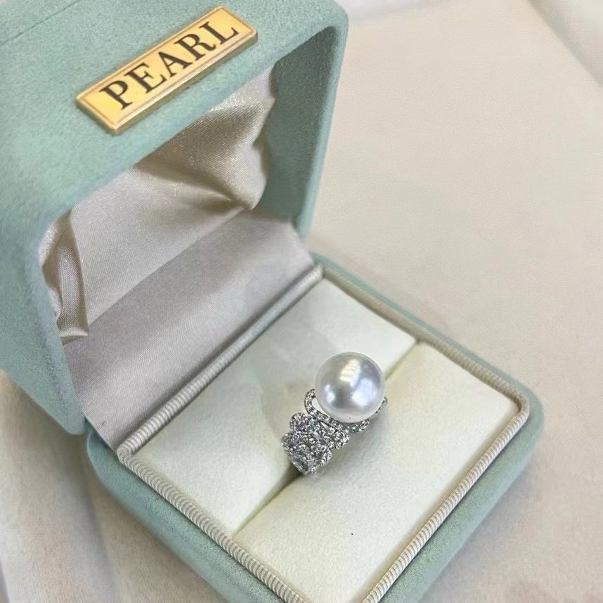 AAA1005 Freshwater pearl ring  for festival party daily with verification Mather's day Christmas day Valentine's Day Gift