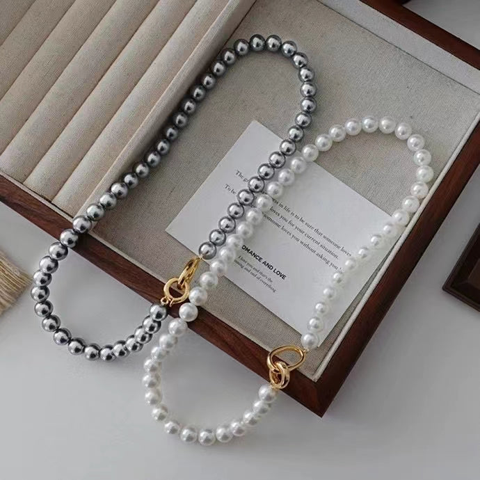 AAA1001 Freshwater pearl necklace fashion chain dainty choker for women festival party daily with verification Mather's day Christmas day Valentine's Day Gift