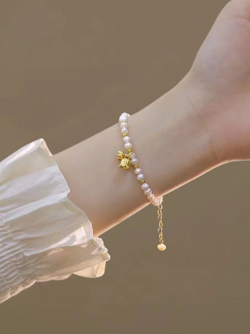 AAA1003 Freshwater pearl bracelet  for festival party daily with verification Mather's day Christmas day Valentine's Day Gift