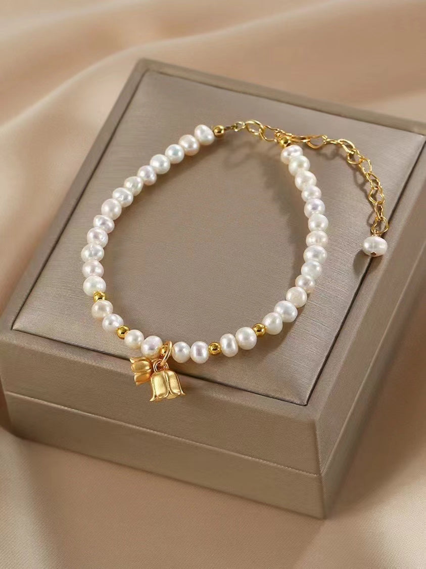 AAA1003 Freshwater pearl bracelet  for festival party daily with verification Mather's day Christmas day Valentine's Day Gift