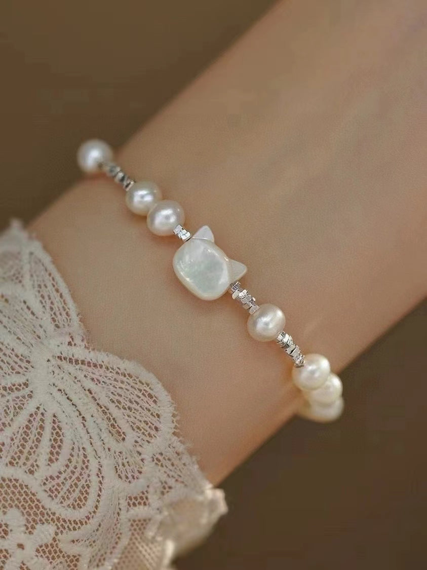 AAA1003 Freshwater pearl bracelet  for festival party daily with verification Mather's day Christmas day Valentine's Day Gift