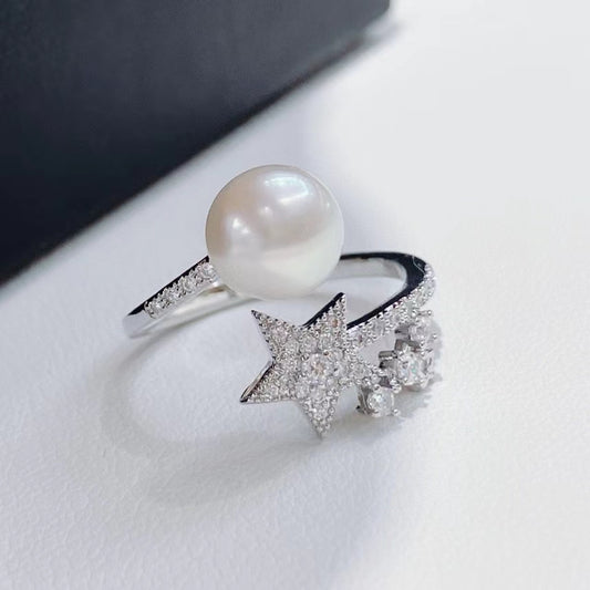 AAA2012 Freshwater pearl rings for festival party daily with verification Mather's day Christmas day Valentine's Day Gift