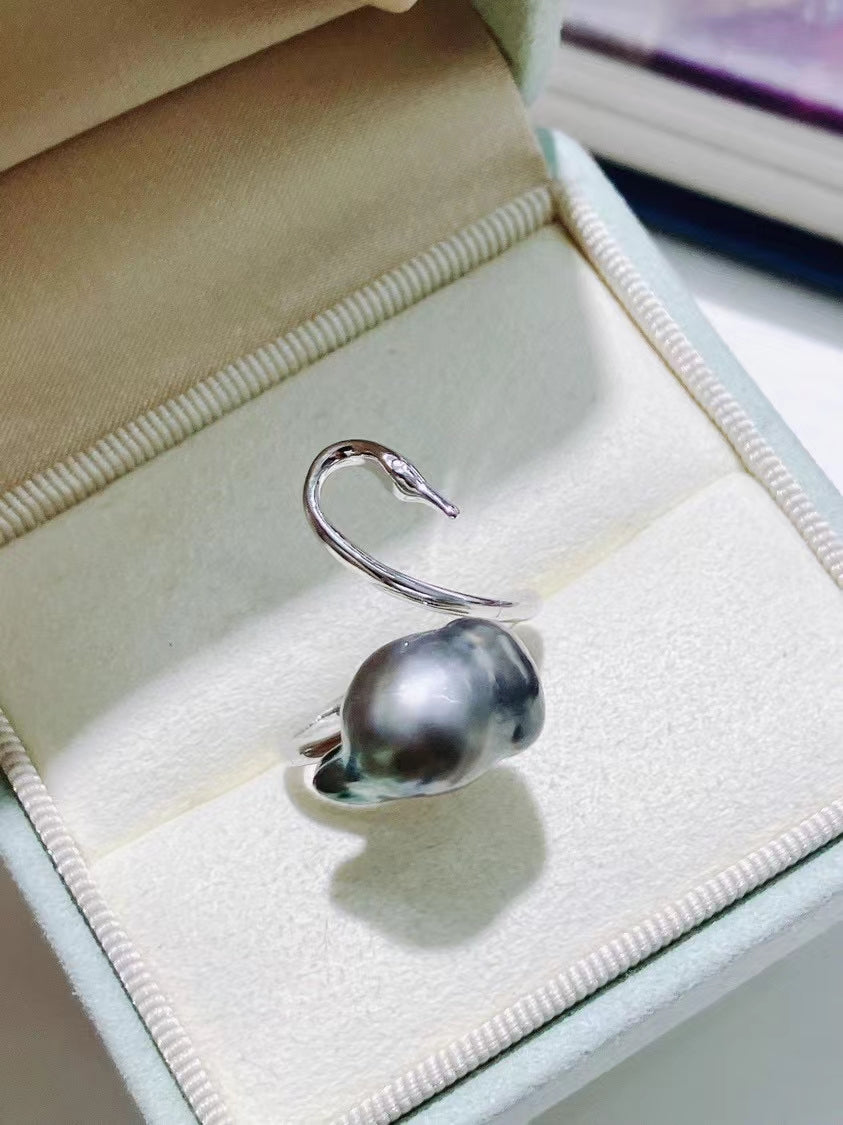 AAA1005 Freshwater pearl ring  for festival party daily with verification Mather's day Christmas day Valentine's Day Gift