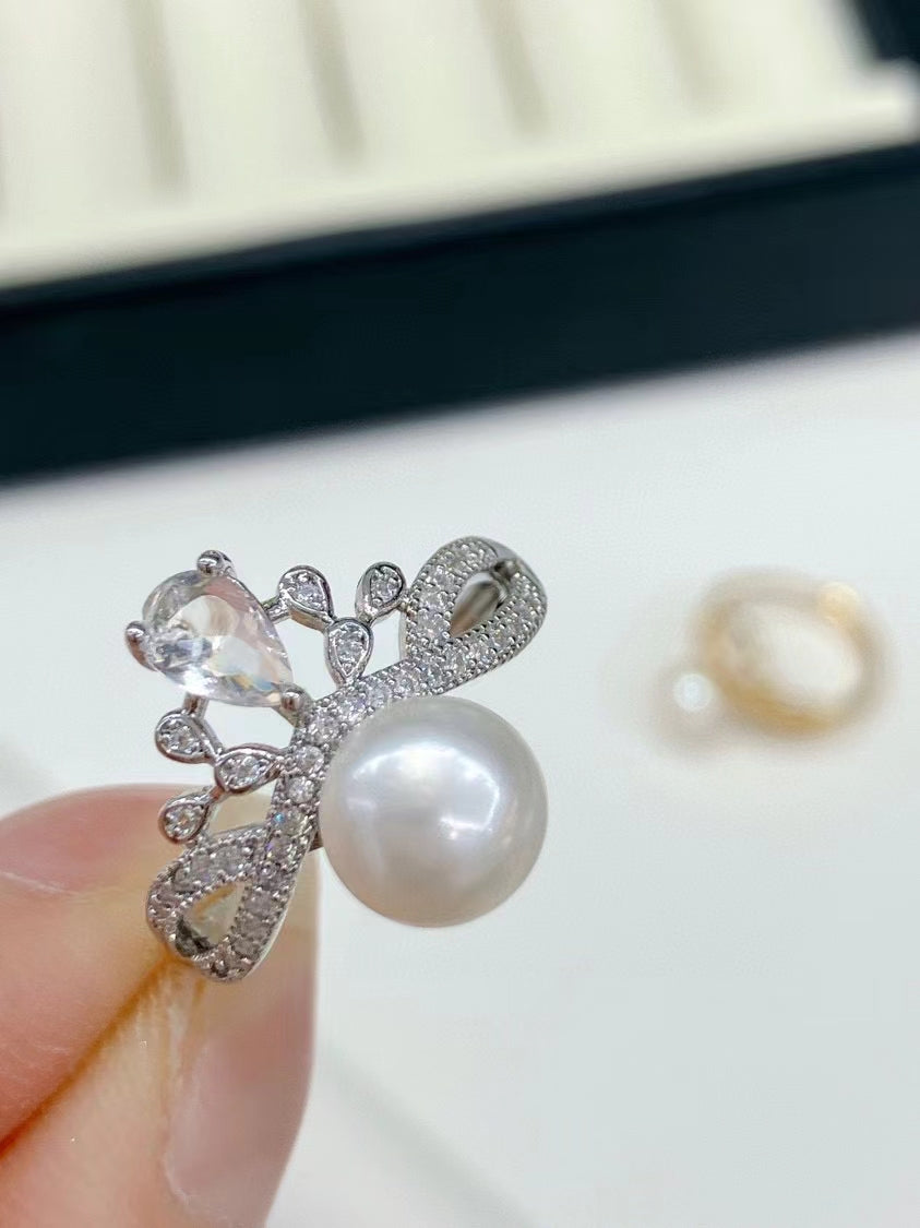 AAA1005 Freshwater pearl ring  for festival party daily with verification Mather's day Christmas day Valentine's Day Gift