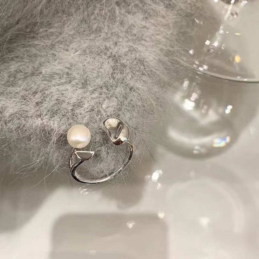 AAA1005 Freshwater pearl ring  for festival party daily with verification Mather's day Christmas day Valentine's Day Gift