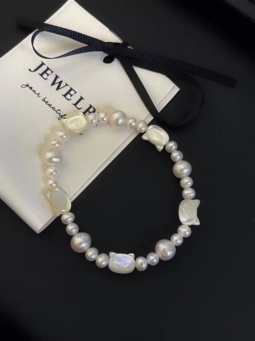 AAA1003 Freshwater pearl bracelet  for festival party daily with verification Mather's day Christmas day Valentine's Day Gift