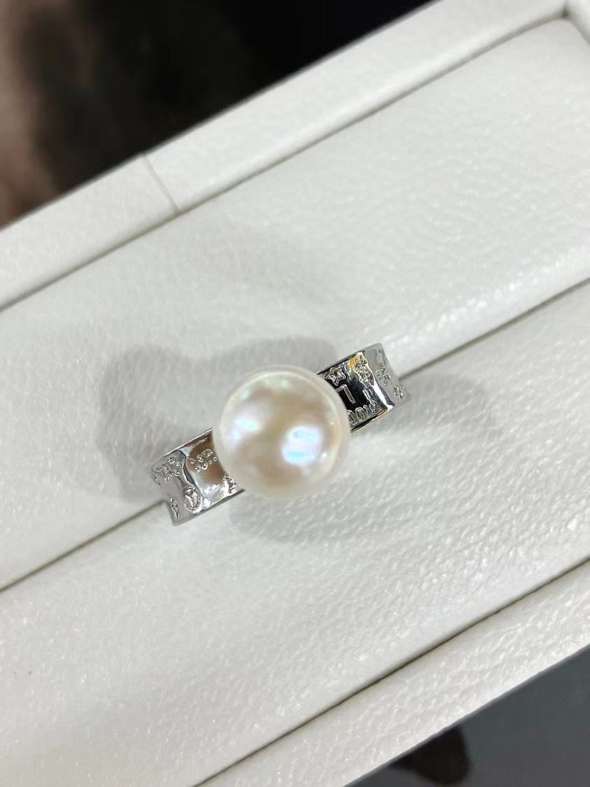 AAA2008 Freshwater pearl rings for festival party daily with verification Mather's day Christmas day Valentine's Day Gift