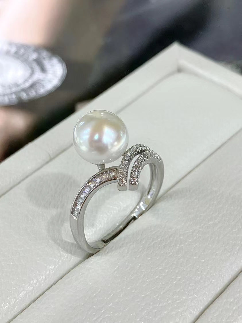 AAA2018 Freshwater Pearl Rings for festival party daily with verification Mather's day Christmas day Valentine's Day Gift