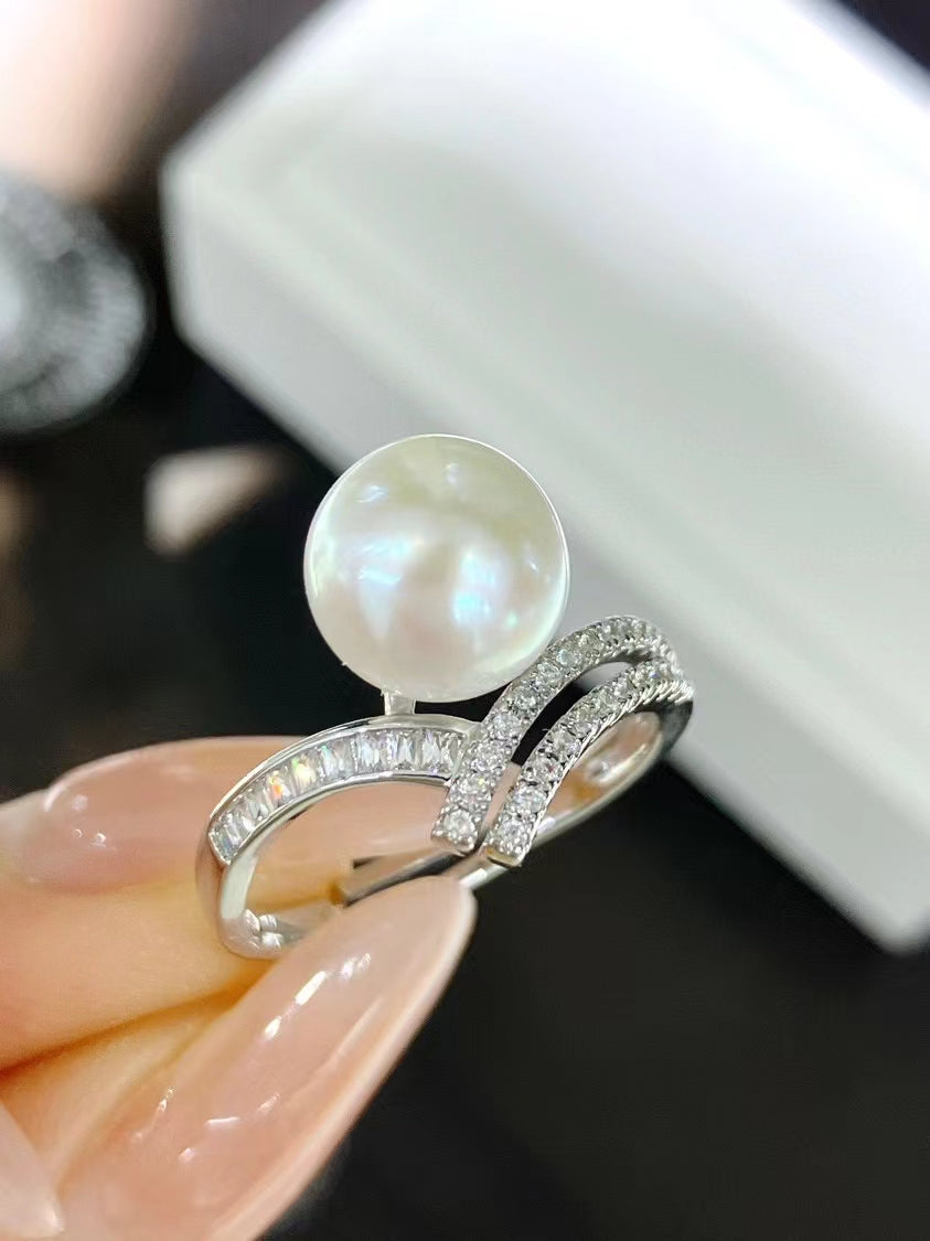 AAA2018 Freshwater Pearl Rings for festival party daily with verification Mather's day Christmas day Valentine's Day Gift