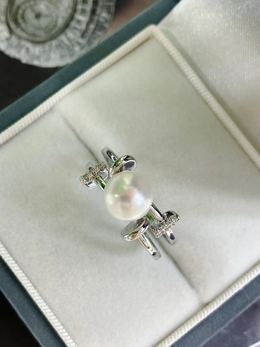 AAA2004 Freshwater pearl rings for festival party daily with verification Mather's day Christmas day Valentine's Day Gift