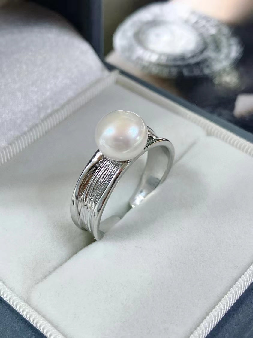 AAA2008 Freshwater pearl rings for festival party daily with verification Mather's day Christmas day Valentine's Day Gift