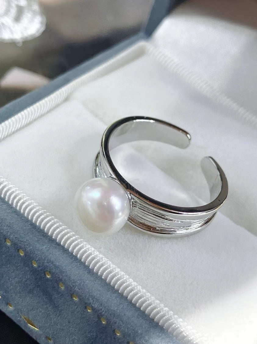 AAA2008 Freshwater pearl rings for festival party daily with verification Mather's day Christmas day Valentine's Day Gift