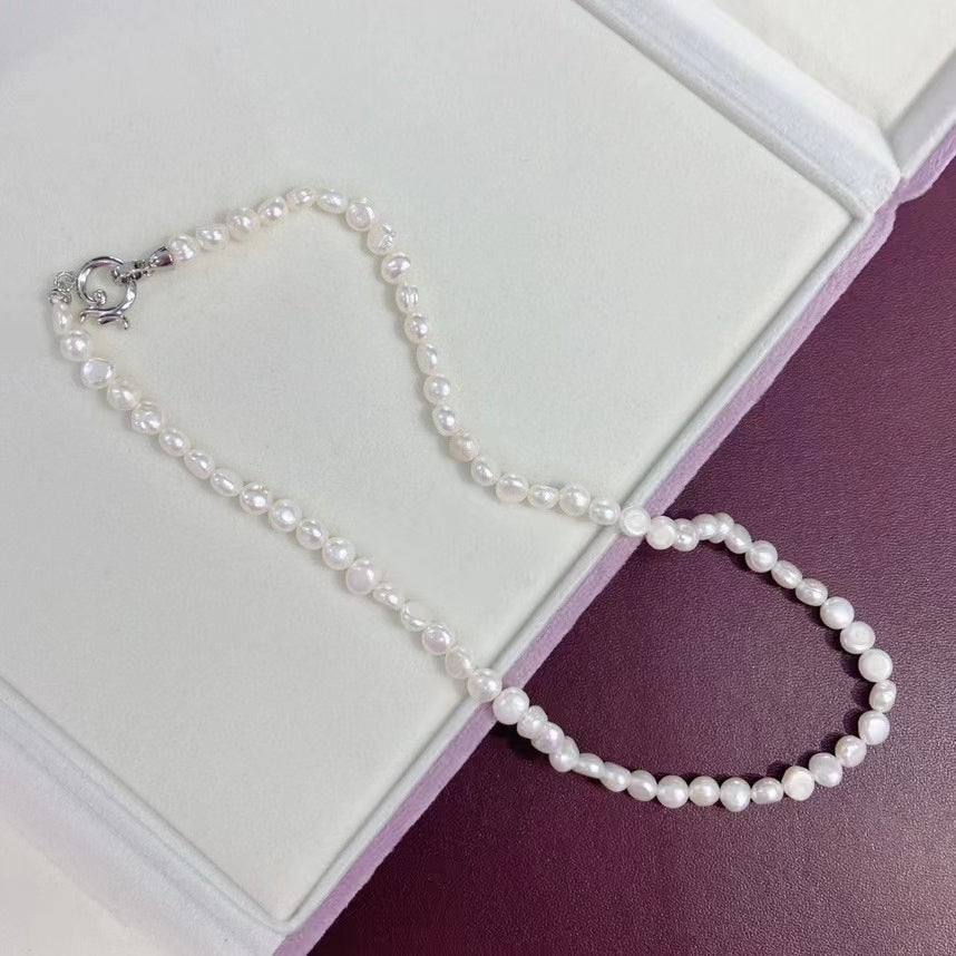 AAA2719 Freshwater Pearl Necklace for women Love Heart festival party daily with verification Mather's day Christmas day Valentine's Day Gift