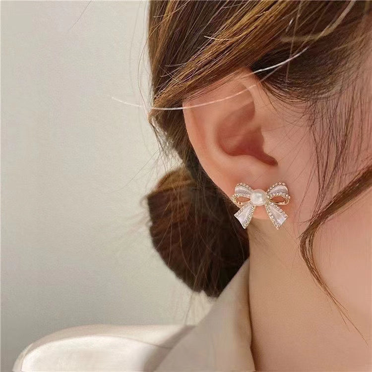 AAA2407 Freshwater Pearl Stars Earrings for festival party daily with verification Mather's day Christmas day Valentine's Day Gift