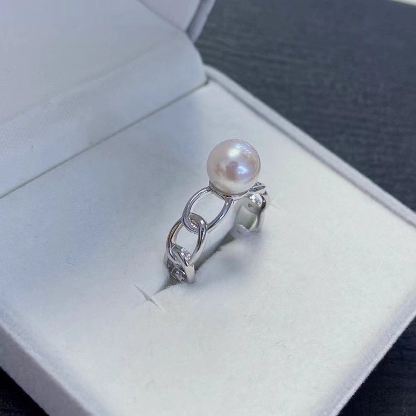 AAA2019 Freshwater Pearl Planet Rings for festival party daily with verification Mather's day Christmas day Valentine's Day Gift