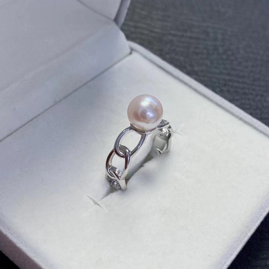 AAA2019 Freshwater Pearl Planet Rings for festival party daily with verification Mather's day Christmas day Valentine's Day Gift