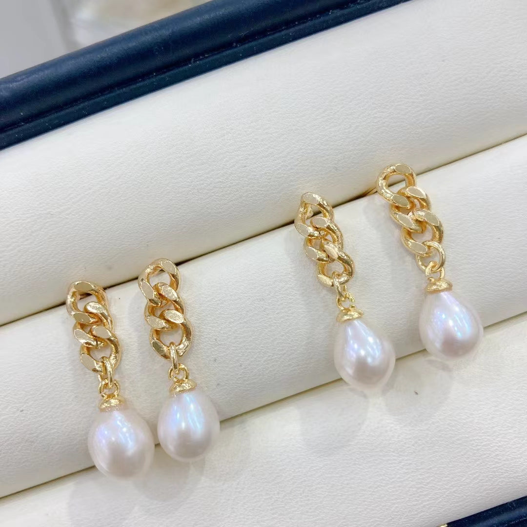 AAA2401 Freshwater Pearl Vivid Flower Earrings for festival party daily with verification Mather's day Christmas day Valentine's Day Gift