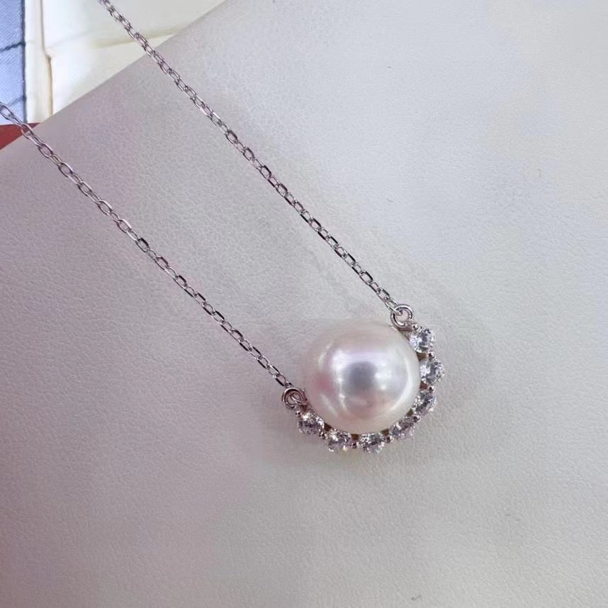 AAA2713 Freshwater Pearl Necklace for women Love Heart festival party daily with verification Mather's day Christmas day Valentine's Day Gift